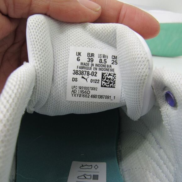 PUMA Women's Smash Platform v2 'Candy - White Arctic Ice' Sneakers SZ 8.5 - Picture 6 of 6